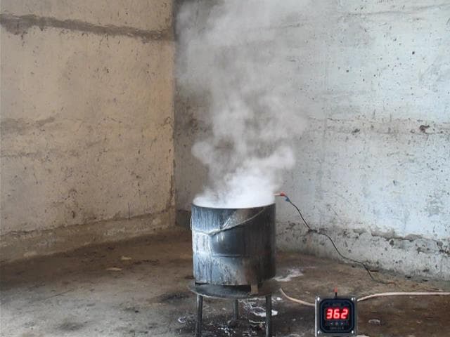 Охолодження після гасіння на 120 секундах